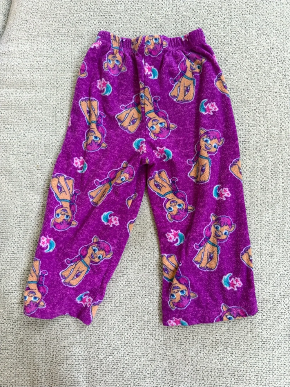 Girls' Purple & Orange Plush My Little Pony Pajama Set